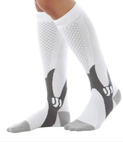 Compression Socks For Men&Women Best Graduated Athletic Fit For Running Flight Travel Boost Stamina Circulation&Recovery Socks (Option: White 6PC-XXL)