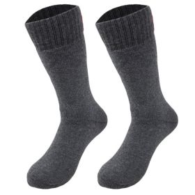 Thermal Insulated Socks for Men Seamless Toe Reinforced Heel Size (Shoe Size: 8-11.5, Color: gray)